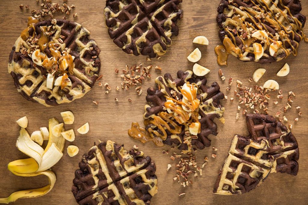 Annessa RD Chocolate & Peanut Butter Striped Waffles - Annessa RD