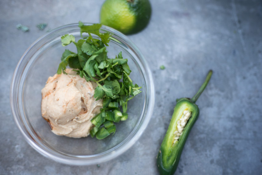 Lime Cilantro Hummus Sauce 1