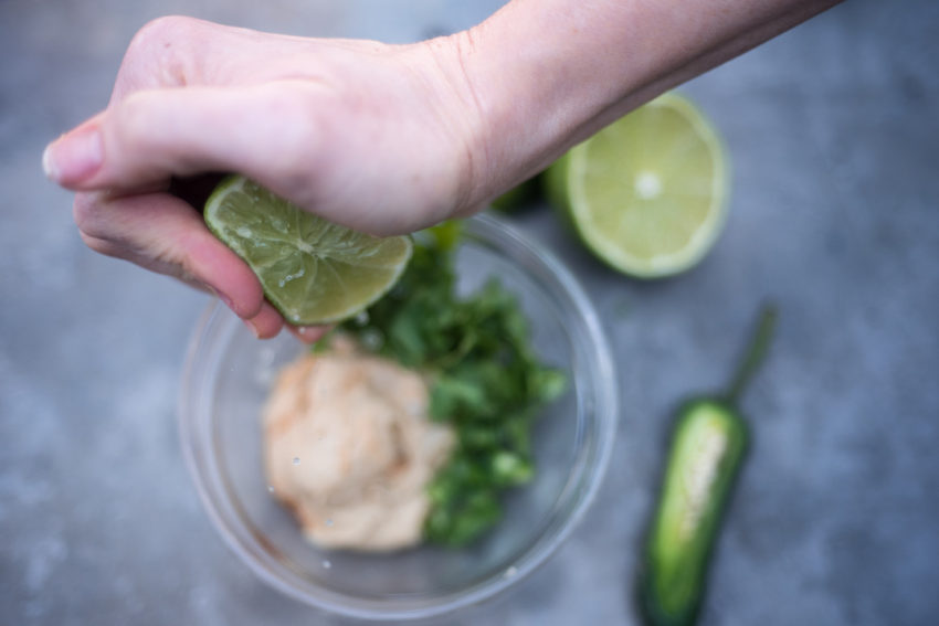 Lime Cilantro Hummus Sauce 2