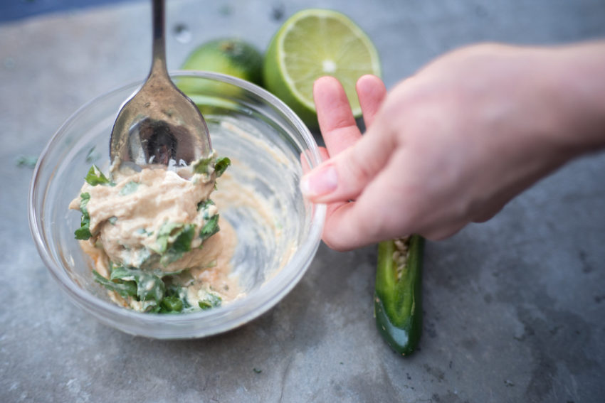 Lime Cilantro Hummus Sauce 4