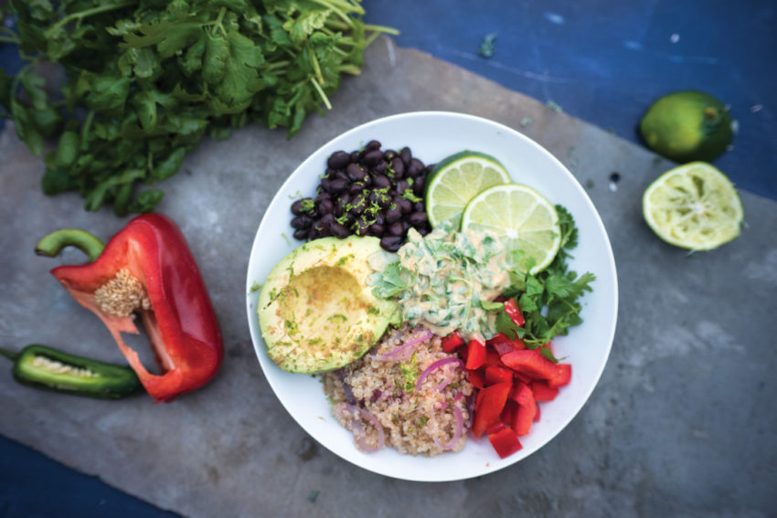 Lime & Cilantro Hummus bowl 1