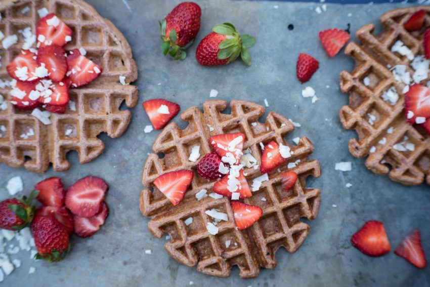 Strawberry Coconut Waffle 1