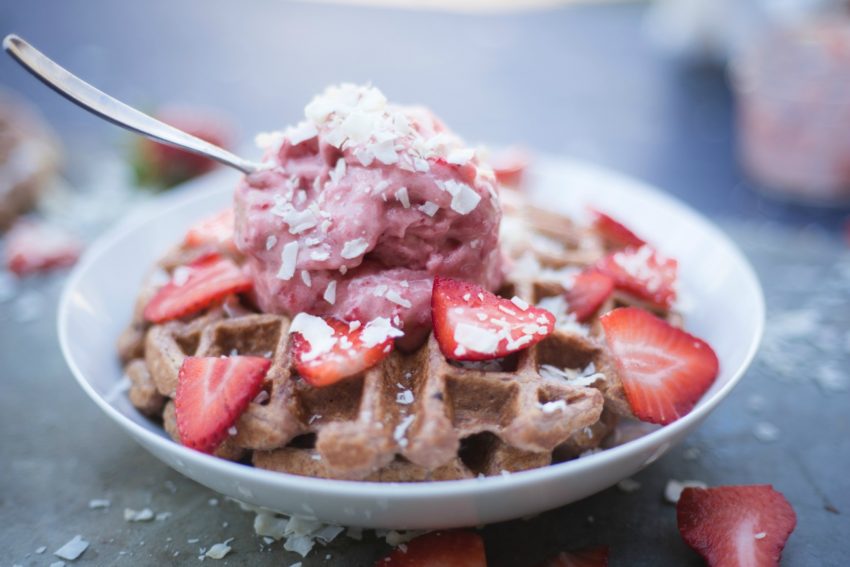 Strawberry Coconut Waffle 6