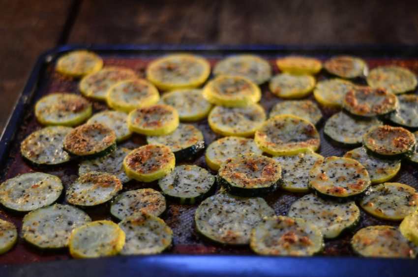 Zucchini & Yellow Squash Parmesan Chips 1