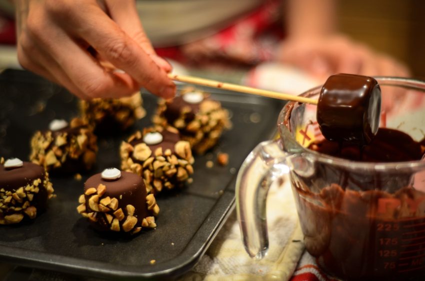 foil covered chocolate eyeballs