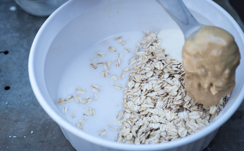 Creamy coconut baked oats